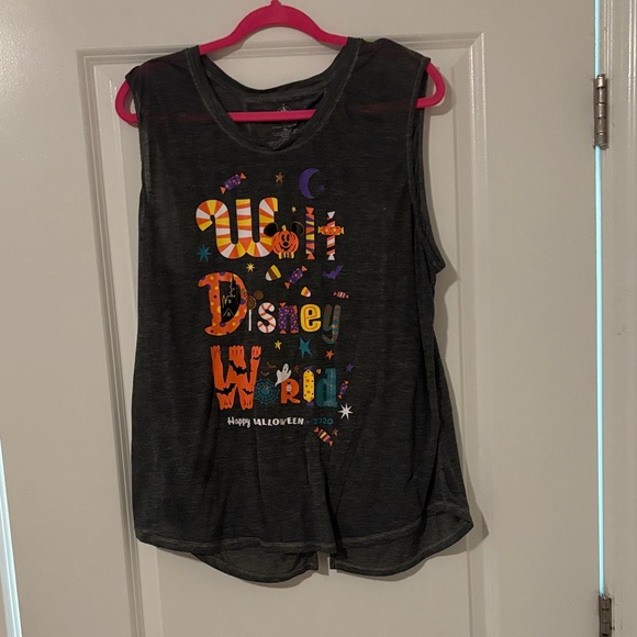 Disney Authentic Gray Tank Top women’s Halloween Limited Edition 2020 - Picture 1 of 3